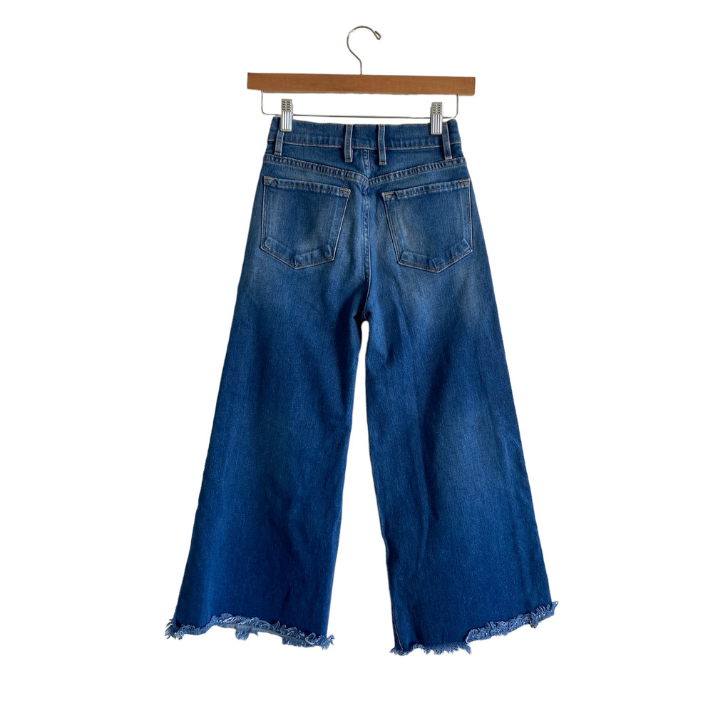 Frame Denim Wide Leg Crop Jeans - Picture 2 of 3